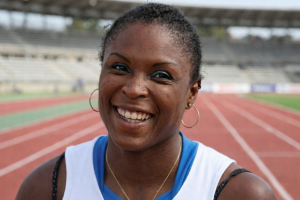Ayodélé Ikuesan, sprinteuse française et médaillée d’or aux Jeux de la Francophonie 2013 sur 100 m, engagée aujourd’hui dans la gouvernance du sport et la représentation des athlètes.