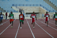 200m Youssef Ben Meite (2ème en partant de gauche)