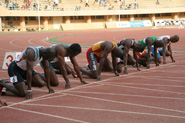 Départ épreuve athlètisme jeux Niger 2005