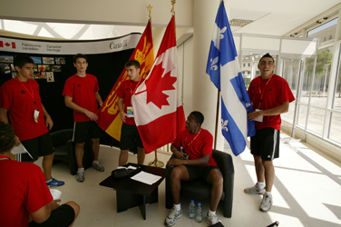 Equipe de football du Canada -Campus de l'Université Libanaise, village de la FrancophoniePhoto Jean-Yves Ruszniewski / CIJF