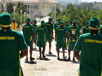 Equipe de football du Cameroun - Campus de l'Université Libanaise, village de la FrancophoniePhoto Jean-Yves Ruszniewski / CIJF