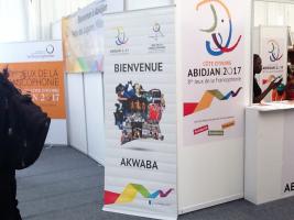  directeur du CIJF et Michel GOHOU au stand Côte d’Ivoire 2017.