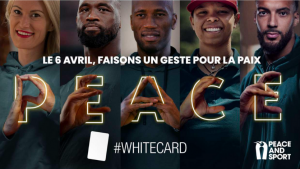 Campagne #WhiteCard 2024_6avril_Journée internationale du sport pour le développement et la paix