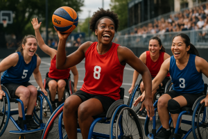 Compétition de basket fauteuil 3X3 organisée par les Jeux de la Francophonie 2027, en partenariat avec l’IWBF, pour les athlètes francophones de 18 à 35 ans.