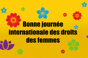 Femmes athlètes et artistes francophones des Jeux de la Francophonie célébrant le talent, la diversité et l’engagement féminin à l’occasion de la Journée internationale des droits des femmes.