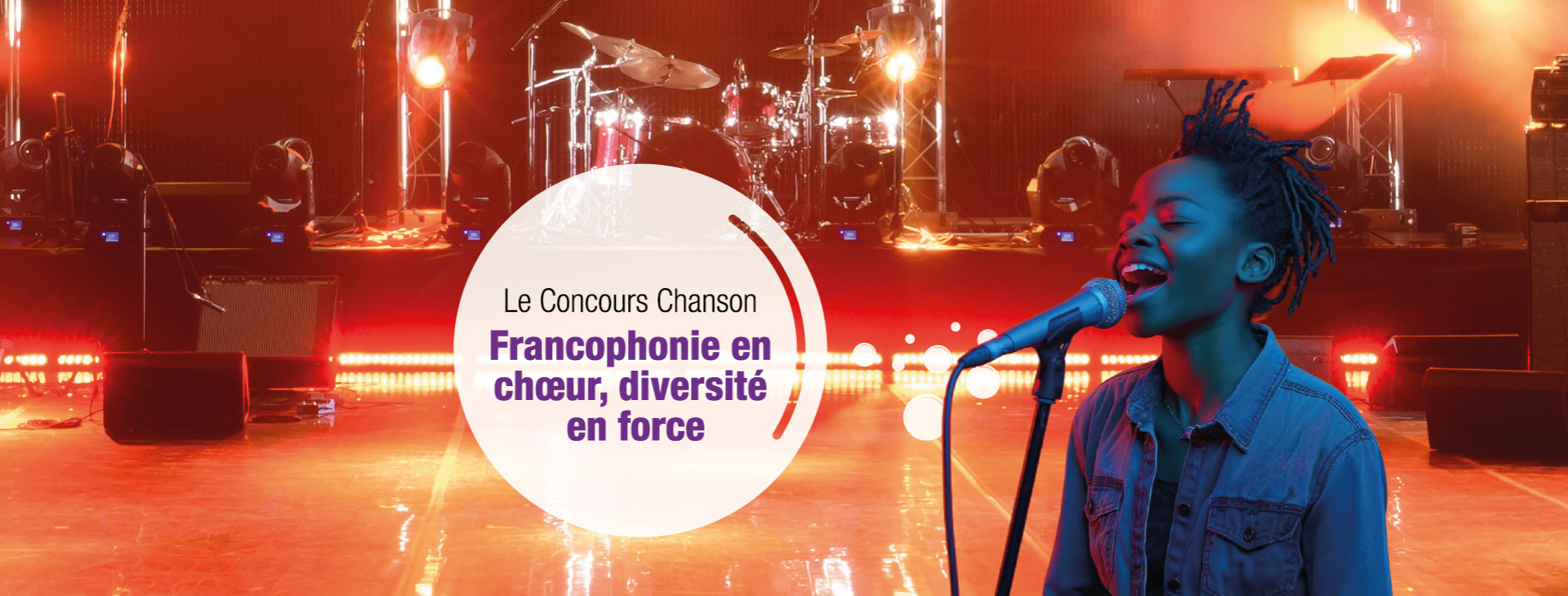 Compétition de chanson aux Xes Jeux de la Francophonie, mettant en lumière les talents vocaux de jeunes artistes francophones dans un esprit de diversité culturelle et de créativité.
