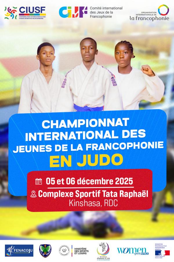 Le Championnat des jeunes de la Francophonie en Judo, prévu en décembre prochain, rassemblera de jeunes athlètes autour des valeurs de respect, d’engagement et de maîtrise de soi.
