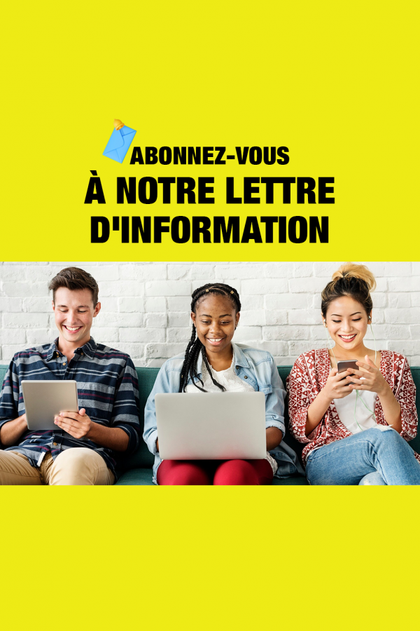 Abonnez-vous à notre newsletter pour recevoir les dernières actualités du CIJF, des informations sur les Jeux de la Francophonie et des ressources pour les jeunes francophones.