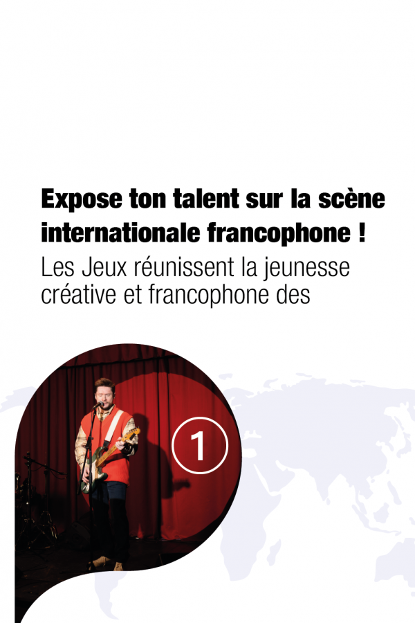 Appel à participation : expose ton talent sur la scène internationale lors des Xes Jeux de la Francophonie – une opportunité unique pour les artistes et jeunes créateurs francophones.