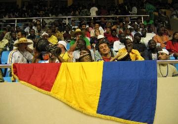 Public au match de basket, Jeux de la Francophonie Niger 2005 © CIJF/ Abdoul Aziz, IFTIC Niger