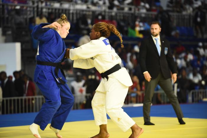 GODBOUT Coralie (CAN), argent  - NGELEBEYA Liz, Laury (FRA), or