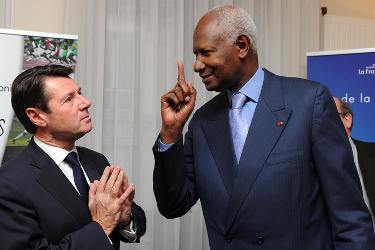 Christian Estrosi, Maire de Nice et Abdou Diouf, Secrétaire général de la Francophonie