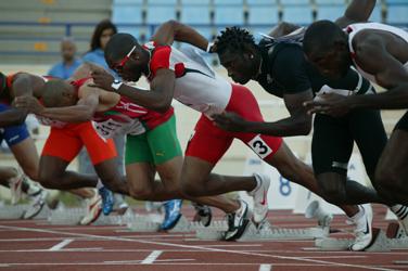 Série 100m, Jeux de la Francophonie Liban 2009 &copy; CIJF/ Jean-Yves Ruszniewski
