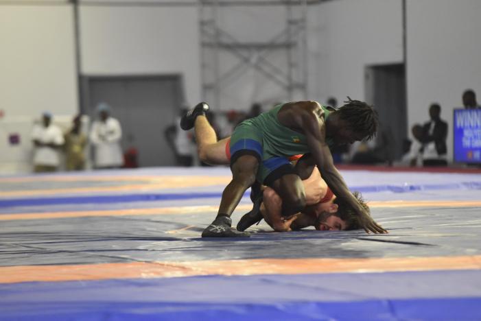 GEVORGYAN Vrezh (ARM), or - DIATTA Didier Awene (SEN - vert) 