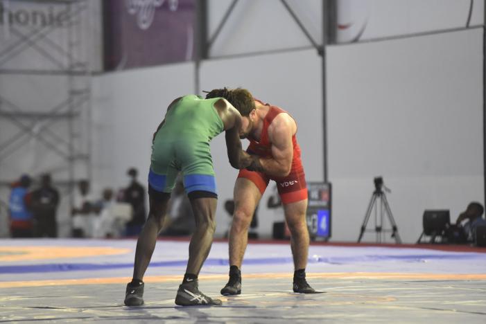 GEVORGYAN Vrezh (ARM), or - DIATTA Didier Awene (SEN - vert) 