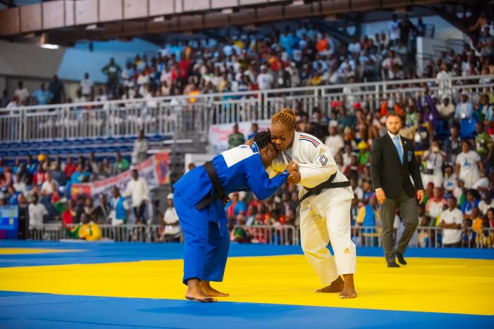 GODBOUT Coralie (CAN), argent  - NGELEBEYA Liz, Laury (FRA), or