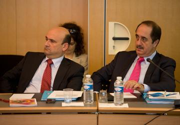 Monsieur Simon Abi-RamiaDéputé du Liban, Monsieur Michel De Chadarevian, Coordinateur national des Jeux de la Francophonie au CNJF Liban &copy; CIJF / Patrick Lazic  