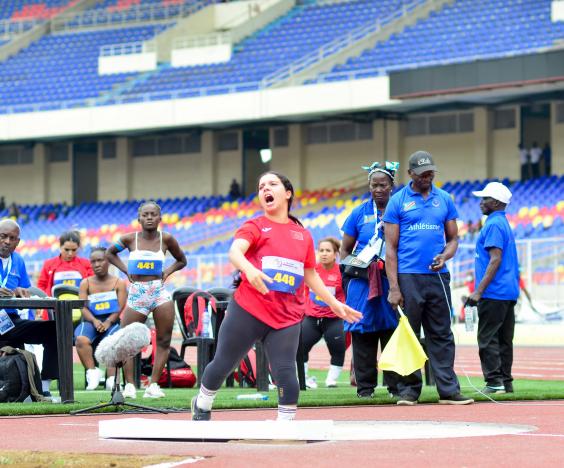 EL GARAA Ibtissam Lancer de poids F40-41 - femmes - Finale Kinshasa