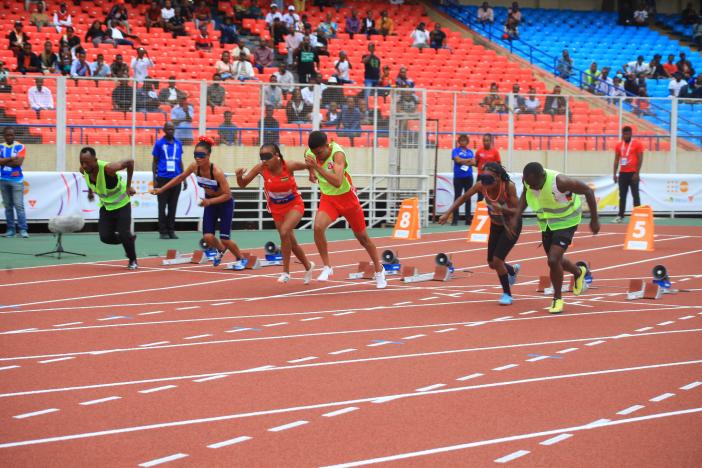 100 m T11-12 - femmes - Finale Kinshasa 2023