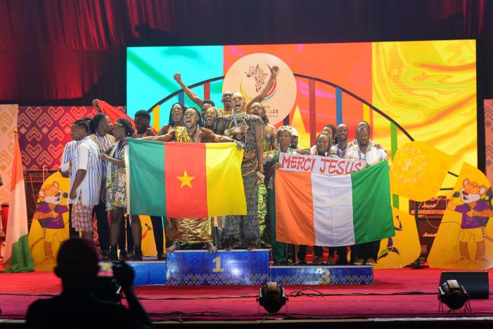 Podium Chanson Jeux Francophonie Kinshasa