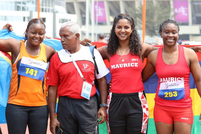 Podium Lancer du javelot Jeux Francophonie Athlétisme 