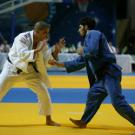 VIes Jeux de la Francophonie Liban 2009 :Judo Finales - 60 Kg, bleu-Alae Idrissi (MAR) - blanc-Sofian Milous (FRA); &copy; CIJF/ Jean-Yves Ruszniewski