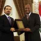 Youssouf Fall, Secrétaire général de la Confejes reçoit un témoignage de reconnaissance du Liban
