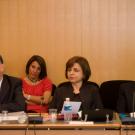 Monsieur Khalil Karam, Représentant personnel du Président du Liban au CPF, SE. Madame Sylvie Fadlallah,Ambassadeur, Déléguée permanente du Liban auprès de l'Unesco, Monsieur Ibrahim KenaanDéputé du Liban &copy; CIJF / Patrick Lazic