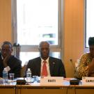 M. Jean-Pierre Sinzinkayo,Directeur des Sports et des Loisirs au Ministère de la Jeunesse, des Sports et de la Culture du Burundi, SE. Monsieur Evans Lescouflair, Ministre de la Jeunesse, des Sports et de l’Education Civique d'Haïti, SE Madame Ama Tutu Muna,Ministre de la Culture du Cameroun &copy; CIJF / Patrick Lazic