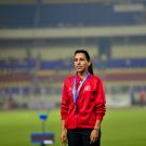 HAJJI Soukaina (Maroc) argent Jeux Francophonie 800m athlétisme