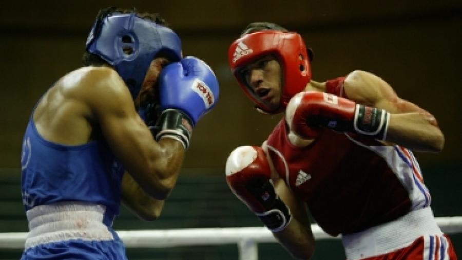 Boxe -64kg : Maroc VS France, Jeux de la Francophonie Liban 2009 © CIJF/ Jean-Yves Ruszniewski