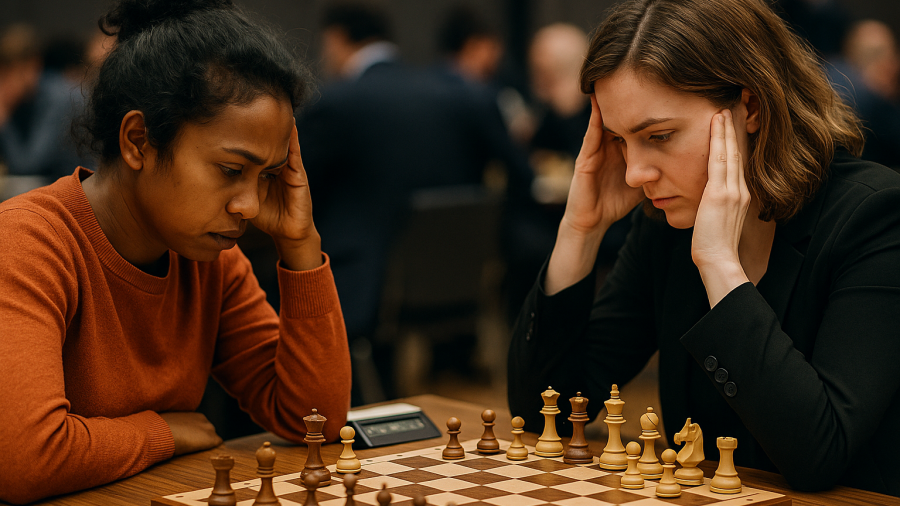 Compétition d’échecs aux Xes Jeux de la Francophonie 2027 à Erevan, mettant en avant stratégie et réflexion parmi les meilleurs talents francophones.