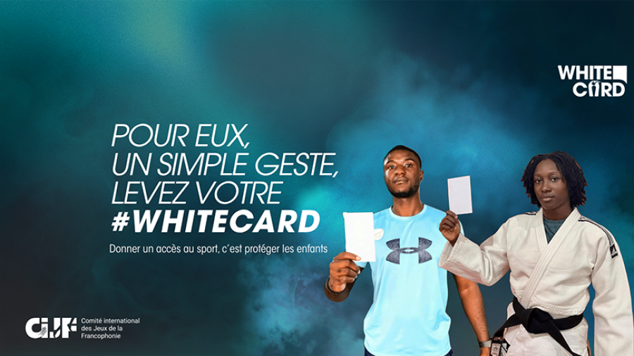 Le sport, levier de paix et de cohésion, s'associe à la campagne #WhiteCard de Peace and Sport pour la Journée internationale du sport au service du développement et de la paix, avec l'engagement du CIJF.