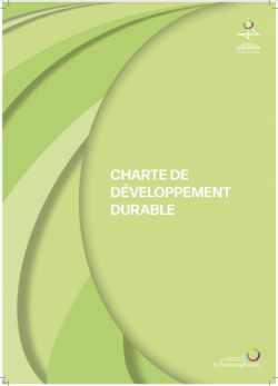 Charte développement Jeux de la Francophonie