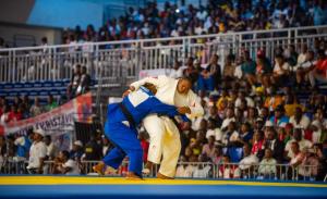 Tracy Durhone, judokate mauricienne médaillée aux Jeux de la Francophonie 2023, illustrant la persévérance et l’excellence du judo féminin sur la scène internationale.